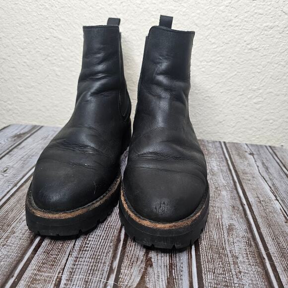 Thursday Boot Co. Legend Chelsea Boot Black Matte Leather Lug Sole Women US 8.5 - Picture 4 of 10